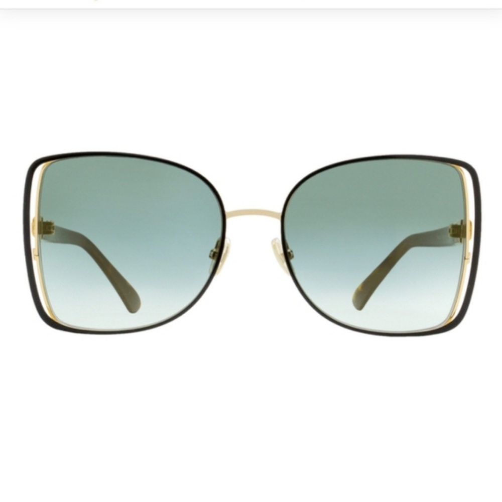 Jimmy Choo Made in Italy 🇮🇹 Frieda/SCOLOR Butterfly Black/Gold/Havana 57mm - Picture 2 of 7
